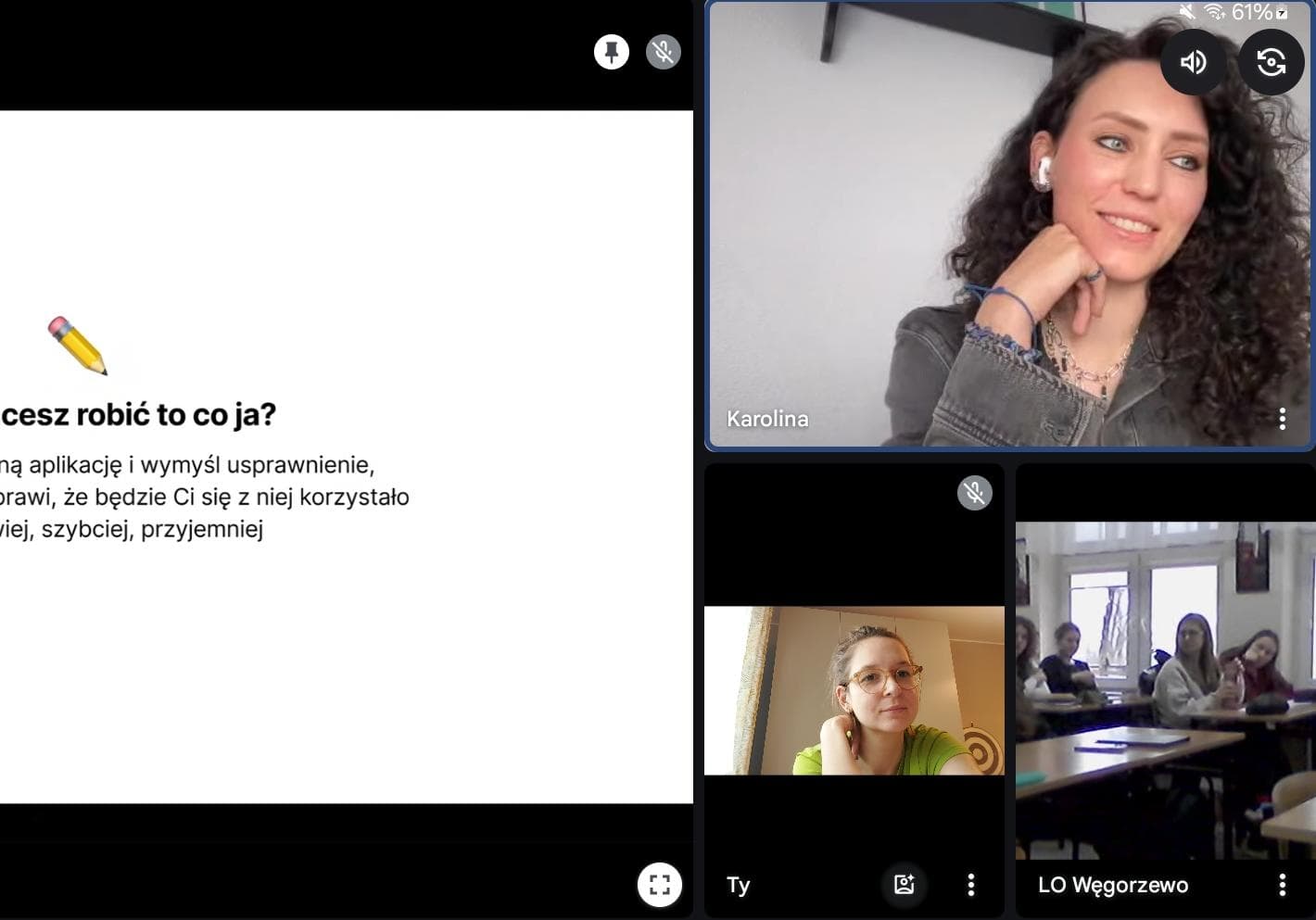 Karolina Parysz podczas mentoringu w Fundacji Rodziny Maciejko